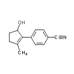 CAS#: 628731-99-7， 4-(5-Hydroxy-2-methyl-1-cyclopenten-1-yl)benzonitrile