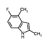 CAS#: 628736-92-5， 5-fluoro-2,4-dimethyl-1H-indole