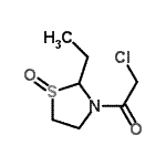CAS#: 62915-53-1， 2-Chloro-1-(2-Ethyl-1-Oxido-1,3-Thiazolidin-3-Yl)Ethanone