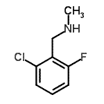结构式 CAS# 62924-64-5, 1-(2-氯-6-氟苯基)-N-甲基甲胺