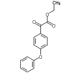 结构式 CAS# 62936-33-8, 乙基氧代(4-苯氧基苯基)乙酸酯