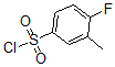 结构式 CAS# 629672-19-1, 4-氟-3-甲基-苯磺酰氯