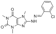 CAS#: 6299-72-5， 2-Chlorobenzaldehyde (1,3,7-Trimethylxanthin-8-Yl)Hydrazone