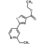 CAS#: 630410-54-7， Ethyl 2-(2-ethyl-4-pyridinyl)-1,3-thiazole-4-carboxylate