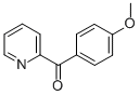 structure of CAS# 6305-18-6, 2-(4-Methoxybenzoyl)Pyridine;(4-Methoxyphenyl)-(2-Pyridyl)Methanone;(4-Methoxyphenyl)-Pyridin-2-Yl-Methanone;Brn 0152914