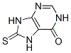 structure of CAS# 6305-94-8, 1,7,8,9-Tetrahydro-8-Thioxo-6H-Purin-6-One;8-Thioxo-7,9-Dihydro-3H-Purin-6-One;1,7,8,9-Tetrahydro-8-Thioxo-6H-Purin-6-One;6H-Purin-6-One, 1,7,8,9-Tetrahydro-8-Thioxo- (9Ci)