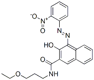 CAS 登录号：63074-58-8， N-(3-乙氧基丙基)-3-羟基-4-[(2-硝基苯基)偶氮]萘-2-甲酰胺