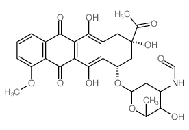CAS#: 63084-42-4， (8S,10S)-8-Acetyl-7,8,9,10-Tetrahydro-6,8,11-Trihydroxy-1-Methoxy-10-[(3-(Formylamino)-2,3,6-Trideoxy-alpha-L-Lyxo-Hexopyranosyl)Oxy]-5,12-Naphthacenedione