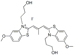 CAS#: 63123-36-4， 3-(3-Hydroxypropyl)-2-[3-[3-(3-Hydroxypropyl)-5-Methoxy-3H-Benzothiazol-2-Ylidene]-2-Methylprop-1-Enyl]-5-Methoxybenzothiazolium Iodide