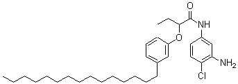 CAS#: 63133-98-2， N-(3-Amino-4-Chlorophenyl)-2-(3-Pentadecylphenoxy)-Butanamide