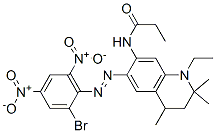 CAS#: 63134-10-1， N-[6-[(2-Bromo-4,6-Dinitrophenyl)Azo]-1-Ethyl-1,2,3,4-Tetrahydro-2,2,4-Trimethylquinolin-7-Yl]Propionamide