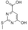 structure of CAS# 6314-14-3, 6-Hydroxy-2-(Methylsulfanyl)-4-Pyrimidinecarboxylic Acid;2-(Methylthio)-6-Oxo-3H-Pyrimidine-4-Carboxylic Acid;6-Keto-2-(Methylthio)-3H-Pyrimidine-4-Carboxylic Acid;1X-0921