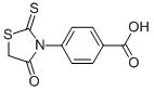 structure of CAS# 6322-60-7, 4-(4-Oxo-2-Thioxo-Thiazolidin-3-Yl)-Benzoic Acid;4-(4-Oxo-2-Thioxo-Thiazolidin-3-Yl)Benzoate;4-(4-Oxo-2-Thioxo-3-Thiazolidinyl)Benzoate;4-(4-Keto-2-Thioxo-Thiazolidin-3-Yl)Benzoate