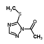 CAS 登录号：63236-93-1， 1-[5-(甲硫基)-1H-1,2,4-三唑-1-基]乙酮