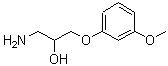 结构式 CAS# 63273-69-8, 1-氨基-3-(3-甲氧基苯氧基)-2-丙醇