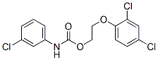 structure of CAS# 6328-35-4, 2-(2,4-Dichlorophenoxy)Ethyl N-(3-Chlorophenyl)Carbamate;N-(3-Chlorophenyl)Carbamic Acid 2-(2,4-Dichlorophenoxy)Ethyl Ester;Zinc01676304;Nsc43668