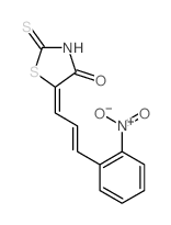 CAS#: 6329-19-7， (5E)-5-[(E)-3-(2-Nitrophenyl)Prop-2-Enylidene]-2-Sulfanylidene-Thiazolidin-4-One