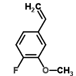 CAS#: 633335-94-1， 1-Fluoro-2-methoxy-4-vinylbenzene