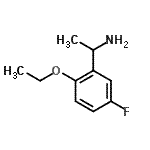structure of CAS# 634150-56-4, 1-(2-Ethoxy-5-fluorophenyl)ethanamine;1-(2-ethoxy-5-fluorophenyl)ethanamine