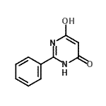 结构式 CAS# 63447-35-8, 6-羟基-2-苯基-4(3H)-嘧啶酮