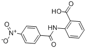 结构式 CAS# 6345-04-6, 2-[(4-硝基苯甲酰)氨基]苯甲酸