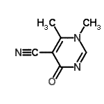 CAS#: 634583-90-7， 1,6-Dimethyl-4-oxo-1,4-dihydro-5-pyrimidinecarbonitrile