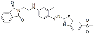 CAS#: 63467-13-0， N-[2-[[3-Methyl-4-[[6-(Methylsulphonyl)Benzothiazol-2-Yl]Azo]Phenyl]Amino]Ethyl]Phthalimide