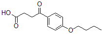 结构式 CAS# 63471-88-5, 4-丁氧基-gamma-氧代-苯丁酸