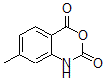 structure of CAS# 63480-11-5, 7-Methyl-2H-3,1-Benzoxazine-2,4(1H)-Dione;7-METHYL-1H-BENZO[D][1,3]OXAZINE-2,4-DIONE;REF DUPL: 4-Methyl-Isatoic Anhydride;4-METHYL-ISATOIC ANHYDRIDE