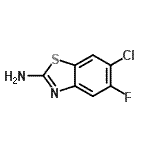 CAS#: 634909-27-6， 6-Chloro-5-fluoro-1,3-benzothiazol-2-amine