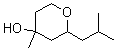 结构式 CAS# 63500-71-0, 四氢-4-甲基-2-(2-甲基丙基)-2H-吡喃-4-醇