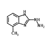 结构式 CAS# 63503-83-3, 2-肼基-4-甲基-1H-苯并咪唑