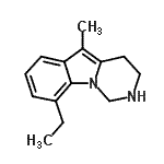 CAS#: 635284-31-0， 9-Ethyl-5-methyl-1,2,3,4-tetrahydropyrimido[1,6-a]indole