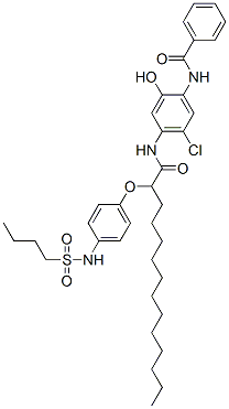 CAS#: 63573-38-6， N-[4-[[2-[4-[(Butylsulphonyl)Amino]Phenoxy]-1-Oxotetradecyl]Amino]-5-Chloro-2-Hydroxyphenyl]Benzamide