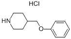 structure of CAS# 63608-13-9, 4-(Phenoxymethyl)Piperidinium Chloride;4-(Phenoxymethyl)Piperidinium Chloride