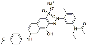 CAS#: 6369-33-1， Sodium 3-[[5-(Acetylethylamino)-O-Tolyl]Azo]-4-Hydroxy-6-[(4-Methoxyphenyl)Amino]Naphthalene-2-Sulphonate