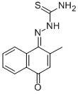 CAS#: 63690-21-1， 2-(2-Methyl-4-oxo-1(4H)-naphthalenylidene)hydrazinecarbothioamide
