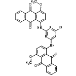 CAS#: 6370-81-6， 1,1'-[(6-Chloro-1,3,5-Triazine-2,4-Diyl)Diimino]Bis(4-Methoxy-9,10-Anthraquinone)