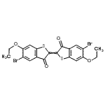 CAS#: 6371-16-0， 5-Bromo-2-(5-Bromo-6-Ethoxy-3-Oxo-1-Benzothiophen-2(3H)-Ylidene)-6-Ethoxy-1-Benzothiophen-3(2H)-One