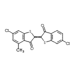 CAS#: 6371-18-2， 6-Chloro-2-(6-Chloro-3-Oxo-1-Benzothiophen-2(3H)-Ylidene)-4-Methyl-1-Benzothiophen-3(2H)-One