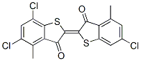 CAS#: 6371-23-9， 5,7-Dichloro-2-(6-Chloro-4-Methyl-3-Oxobenzo[b]Thien-2(3H)-Ylidene)-4-Methylbenzo[b]Thiophene-3(2H)-One