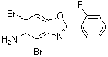 CAS#: 637302-86-4， 4,6-Dibromo-2-(2-fluorophenyl)-1,3-benzoxazol-5-amine