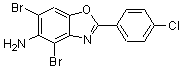 CAS#: 637302-90-0， 4,6-Dibromo-2-(4-chlorophenyl)-1,3-benzoxazol-5-amine