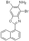 CAS#: 637303-02-7， 4,6-Dibromo-2-(1-naphthyl)-1,3-benzoxazol-5-amine