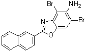 CAS#: 637303-05-0， 4,6-Dibromo-2-(2-naphthyl)-1,3-benzoxazol-5-amine
