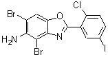 CAS#: 637303-17-4， 4,6-Dibromo-2-(2-chloro-5-iodophenyl)-1,3-benzoxazol-5-amine