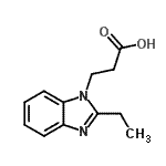 CAS#: 637322-36-2， 3-(2-Ethyl-1H-benzimidazol-1-yl)propanoic acid