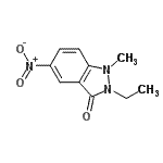 CAS 登录号：637338-30-8， 2-乙基-1-甲基-5-硝基-1,2-二氢-3H-吲唑-3-酮
