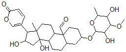 CAS#: 63765-68-4， 3beta-[(6-Deoxy-3-O-Methyl-D-Glucopyranosyl)Oxy]-14,16beta-Dihydroxy-19-Oxo-5alpha-Bufa-20,22-Dienolide