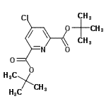 CAS#: 638128-19-5， Bis(2-methyl-2-propanyl) 4-chloro-2,6-pyridinedicarboxylate